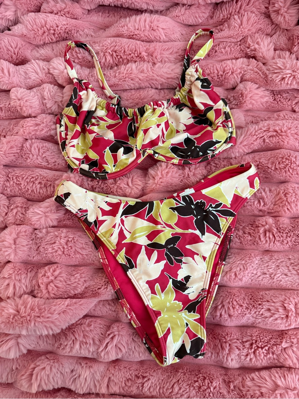 NWOT Abercrombie & Fitch Bright Floral Swim Bikini